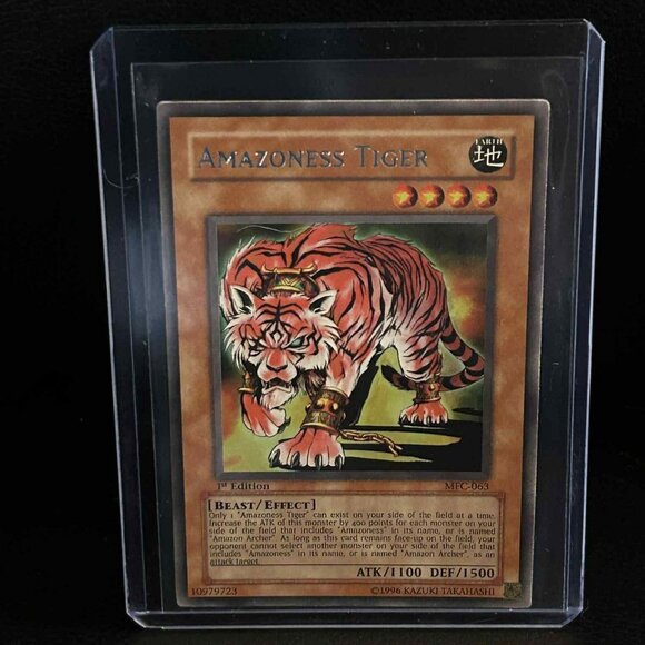 Amazoness Tiger - MFC-063 - Rare - 1st Edition Magician's Force Yu-Gi-Oh! - Picture 1 of 1